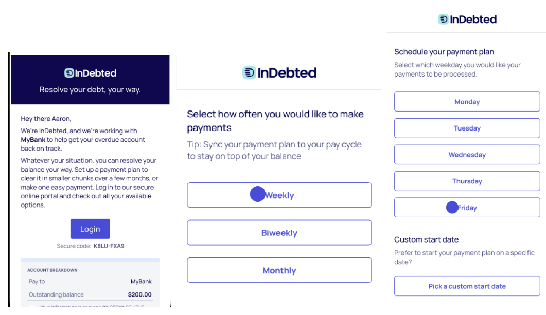 Set payment plan